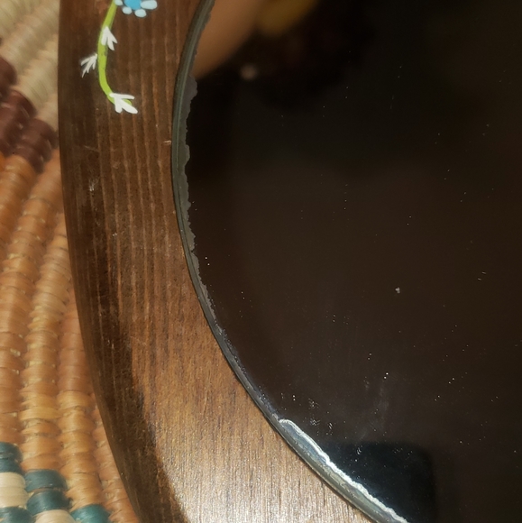 Vintage Wooden Mirror - Picture 8 of 10